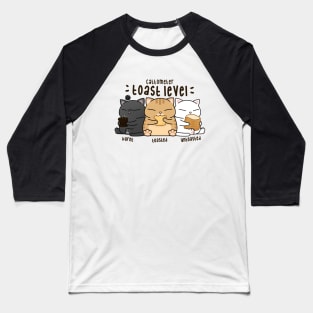 Chubby Cat Toast Level Baseball T-Shirt